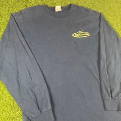 Vintage Team Realtree Long Sleeve T-Shirt Navy Blue Yellow Logo Hunting Mens XL