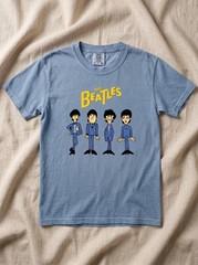 The Beatles Cartoon Vintage Shirt, Retro Rock Band Tee, Classic Music Lover Gift