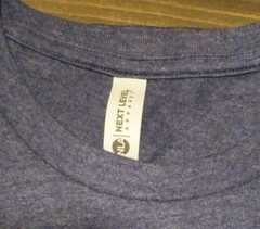Next Level Premium Fitted CVC Crew Neck Short Sleeve T-shirt Blue