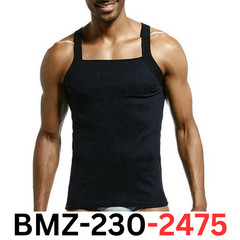 Zhiweikm Men’s G-Unit Style Square Cut Tank Tops Cotton Comfort Stretch Vest, XL