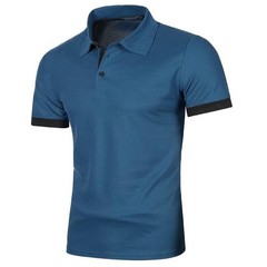 Summer Mens Short Sleeve Polo Shirts Lightweight Lapel Streetwear Breathable .
