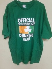 Original St. Patrick’s Day Drinking Team Tshirt, Kelly Green, XXL