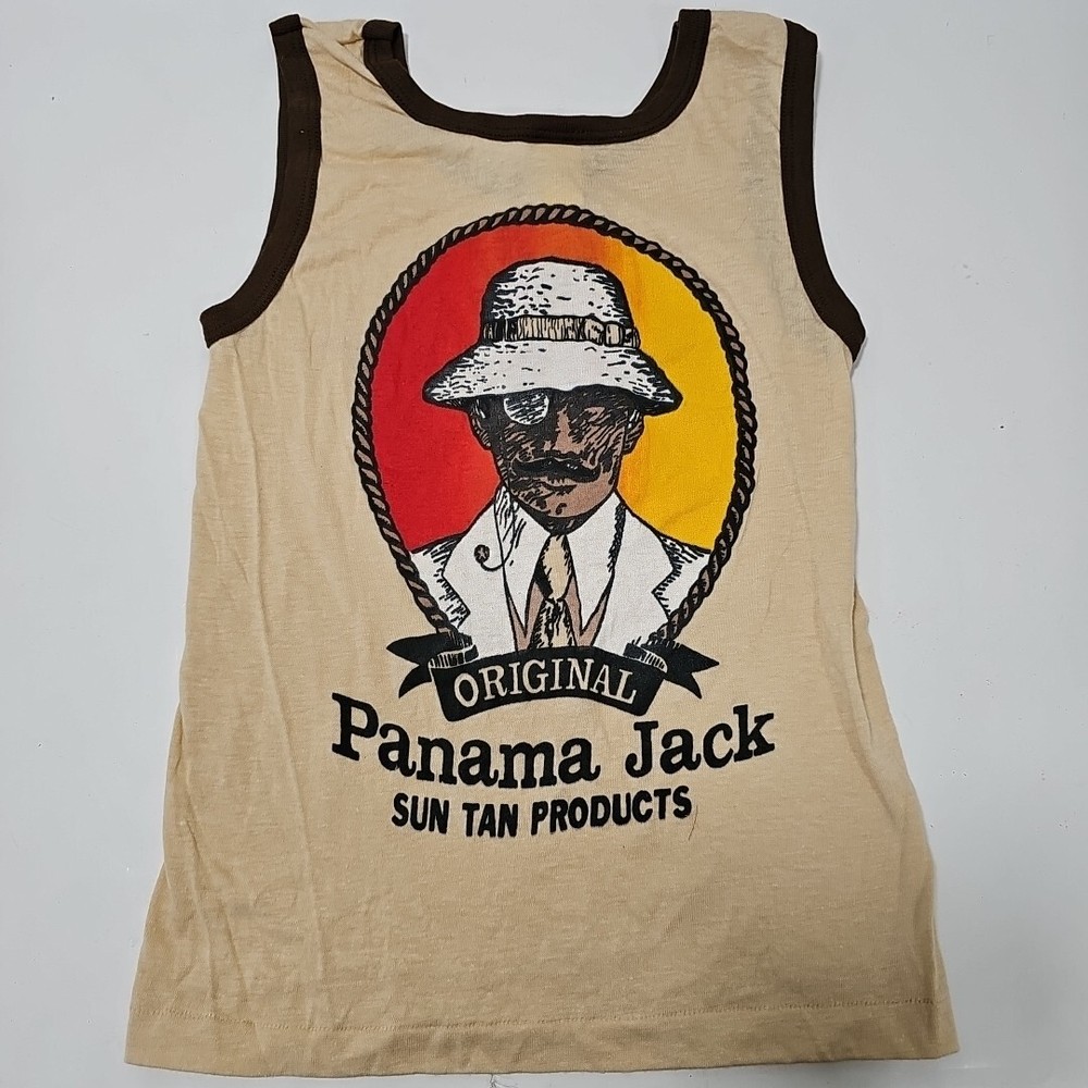 Panama Jack vintage tank top shirt beach vacation Youth 10-12