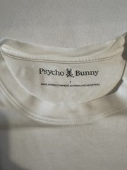 Psycho Bunny Men’s Sz 7 White Serge Embroidered Graphic Tee Shirt