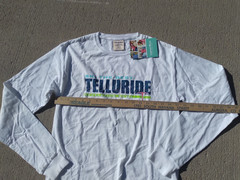 Comfort Wash Telluride Long Sleeve T Shirt Small NEW White