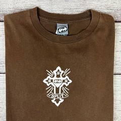Vintage Split Skateboards Brown Graphic Cross Skate T-shirt size Men’s XL