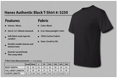 New Hanes t-shirts, Black Size 2XL Adult, Unisex 100% Cotton Authentic-T 5250
