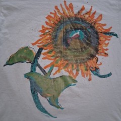 VTG 1994 Grunt Artist Sunflower All Sport T-Shirt Single Stitch 90s Art – Large