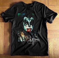 Vtg Gene Simmons Short Sleeve Cotton Black All Size Unisex Shirt JU174