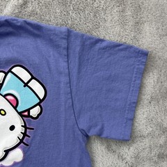 Hello Kitty Shirt Mens Medium Purple Anime Cartoon AOP Double Sided Art Sanrio