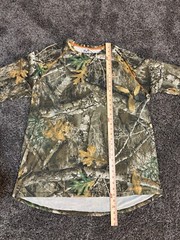 Realtree Edge T Shirt Adult Size XL/XG Green Camo Long Sleeve Polyester