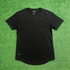 BYLT Drop Cut Lux Premium Shirt Men’s M Black Basics Crew Neck Stretch Tagless