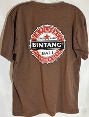 Bintang Bali Pilsner Beer Shirt Men’s L Brown Dad Bar Trip Hippie Travel