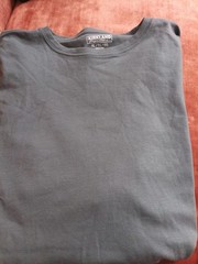 Kirkland Signature Men’s Pima Cotton Slub Tee, Gray, Size Xl