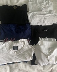 Lot of 8 Mens Shirts Sz XL-2X Polo Ralph Lauren Black-mixed Sizes And Brands.