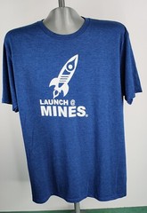 Launch Mines Men’s Size Large Graphic T-shirt Cotton Poly Rayon 1449
