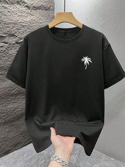 Men’s Graphic T-Shirt Beach Vacation Casual Summer Clothing Print Loose