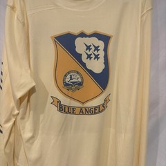 Blue Angels Vapor Light Weight Long Sleeve Yellow Shirt