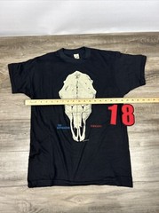 Vintage 1987 Screen Stars Rainmakers Tornado T-Shirt Men’s L Black Graphic Tee