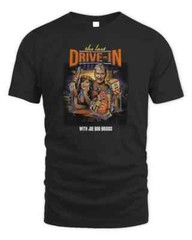 The Last Drive-In Official Season 5 2023 Joe Bob Briggs with Logo T-Shirt