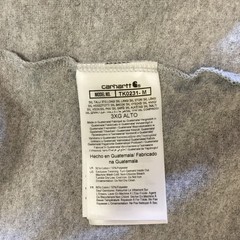 Carhartt Mens T-Shirt 3LX Tall Heather Gray Long Sleeve Graphic Loose Fit K231