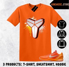 Tee Shirt Matching Kobe 6 Protro Total Orange 2025 To Match Sneaker Mamba Sheath