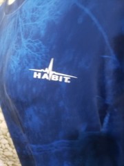 Habit Realtree Fishing Shirt Mens Size XL Blue Short Sleeve Solar Factor