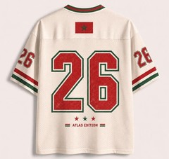 Morocco Jersey, Retro Atlas Lions Shirt, Custom Name Number Jersey