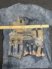 The Mountain Flight Of The Shaman Shirt Size L Vintage Short Sleeve Tie Dye