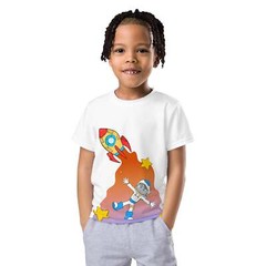 Kids Crew Neck T-Shirt: Comfortable, Durable, & Stylish! Soft Cotton Fabric, Var