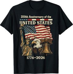 250th Anniversary of United States 250 Years 4th of July Men T-Shirt