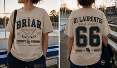 Vintage Varsity Hockey Club Shirt 66 College Sports Graphic Tee