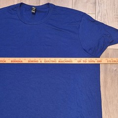 Lot of 4 District 3XL Mens Royal Blue Short Sleeve Perfect Tri Tee T-Shirts