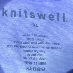 Knitswell Money Impressionism T Shirt Men’s XL Purple Tye dye Short Sleeve NEW