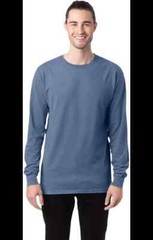 Comfort Wash Unisex 100% Ringspun Cotton Garment-Dyed Long-Sleeve T-Shirt