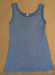 vintage fruit of the loom tank top Fit Small Blue 50s 60s