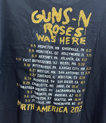 Guns N’ Roses Was Here North America 2023 Rock Band Black T Shirt XXL