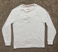 Le Chalk Puremeso Henley Shirt Men’s Size Large The Normal Brand Collab Stone