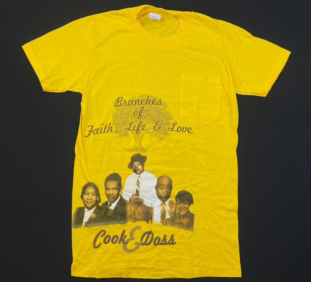 Vintage “Branches of Faith, Life & Love” Cook & Doss Family Reunion T-Shirt Size