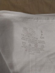Friut Of The Loom Mens V-neck Tagless Layflat Collar White Size S 5 Pack