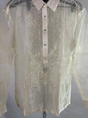 Barong Tagalog Formal Wear Men’s Size 2X NWOT Philippines Organza NWOT
