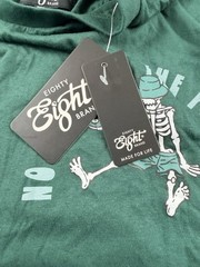 Eighty Eight Brand T-Shirt Men’s Size Small Dark Green No Time Like The Present