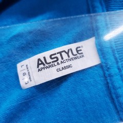 ALSTYLE T-shirt Men L Aqua Blue Maui Hawaii Sea Turtle Graphic Retro Casual