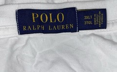Polo Ralph Lauren Long Sleeve T-Shirt Cotton White Big & Tall Men’s Size 3XLT