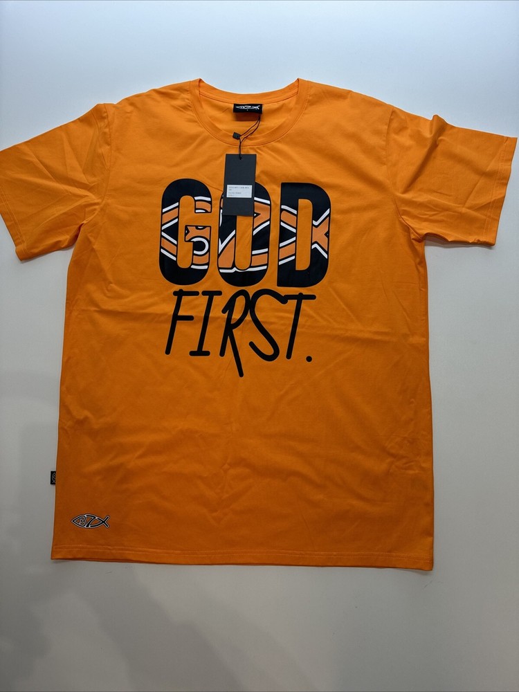 God First T-Shirt Size Large – Amazing High Quality Stretch Material.