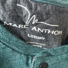 Marc Anthony Luxury Men’s Teal Solid Knit Henley Button Long Sleeve Tee M Luxery