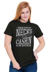 Snappin Necks and Cashin Checks Movie Quote Mens Casual Crewneck T Shirts Tees