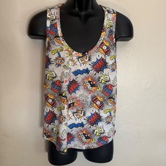 Addicted Tank Top Small Gently worn Cotton blend no fabric tag 18″ armpits