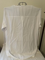 COOFANDY White Cotton Tunic Shirt XL Long Sleeve Casual L30”Chest 25”(flat) EUC
