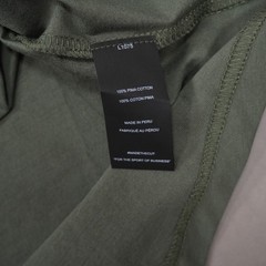 CUTS Curve Hem T Shirt 100% Pima Cotton Mens Large Capers Green NWOT
